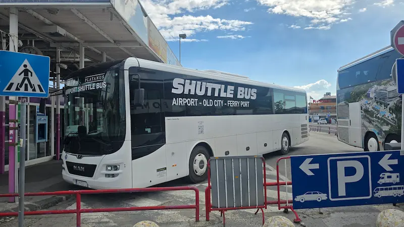 Split Airport Shuttle Bus